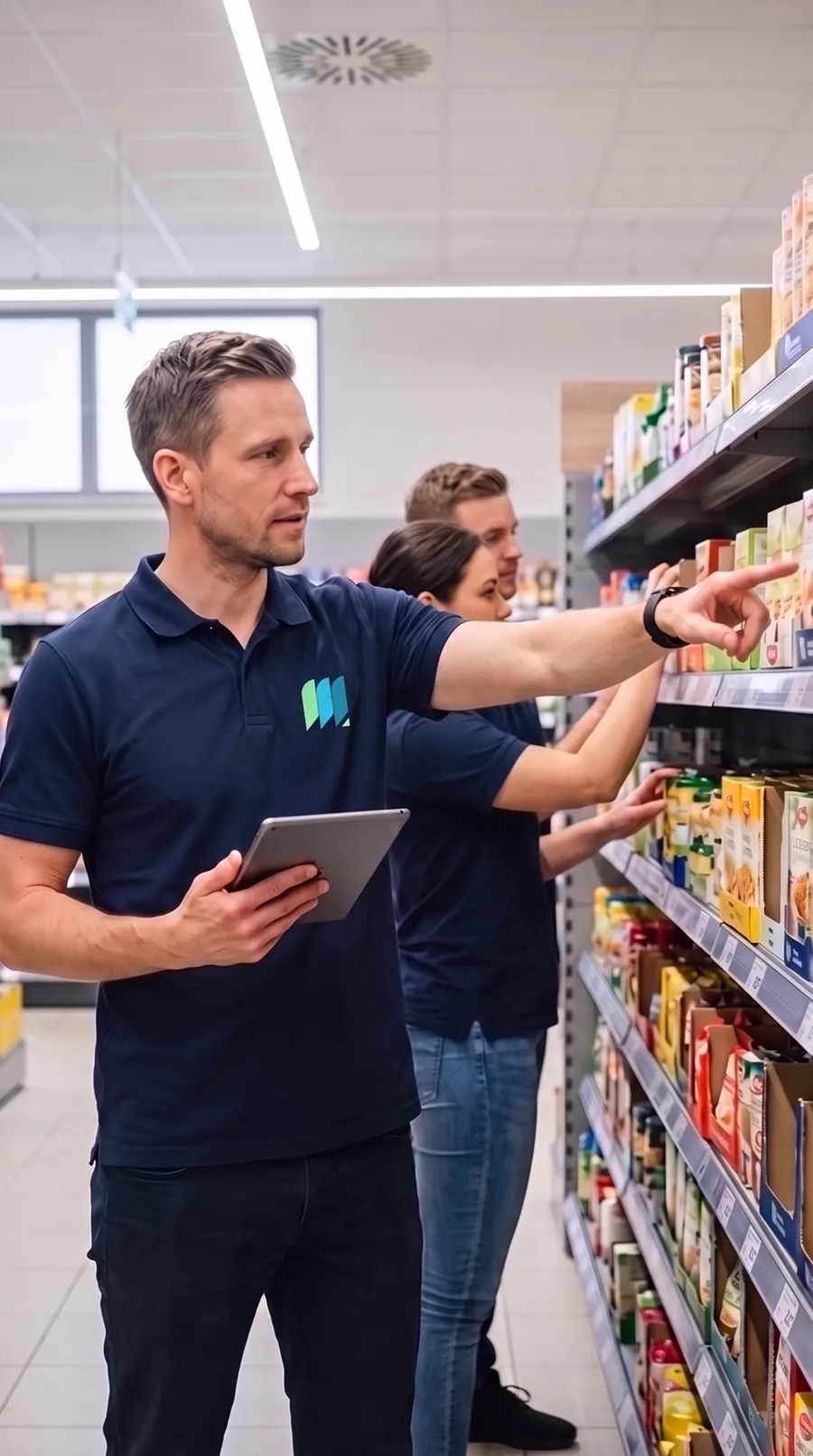 Franchise-Partner führt sein Team im Markt